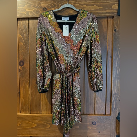 Evereve Georgia Sequin Party Dress - Picture 3 of 4